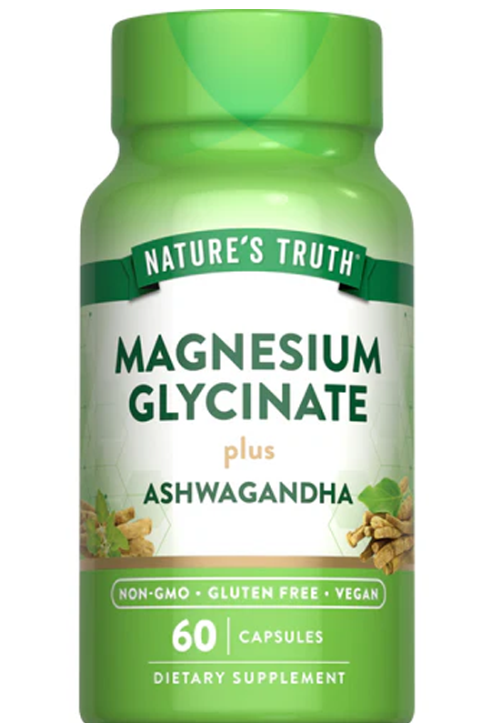 Magnesium Glycinate plus Ashwagandha - 60 Capsules Magnesium Glycinate plus Ashwagandha - 60 Capsules